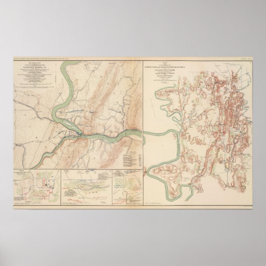 Harper's Ferry, Hagerstown, Funkstown Poster (Vorne)