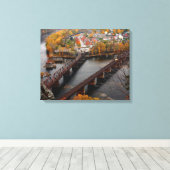 Harpers Ferry im Herbst Leinwanddruck (Insitu (Holzboden))