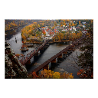 Harpers Ferry im Herbst Poster