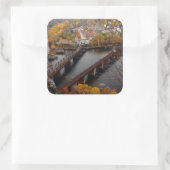 Harpers Ferry im Herbst Quadratischer Aufkleber (Tasche)