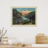 Harpers Ferry Jefferson Landkreis West Virginia 18 Poster (Küche)