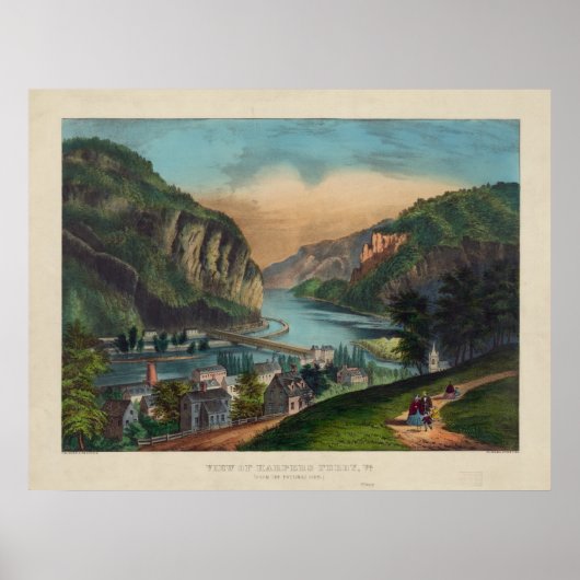Harpers Ferry Jefferson Landkreis West Virginia 18 Poster (Vorne)