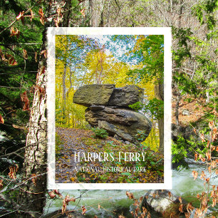 Harpers Ferry, Loudoun Trail, Autumn Postcard Postkarte