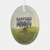 Harpers Ferry Ornament Aus Glas (Vorderseite links)