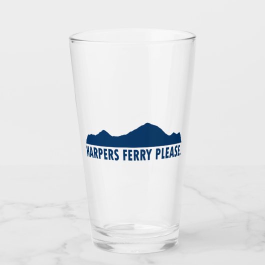 Harpers Ferry West Virginia Bitte Glas (Vorderseite)