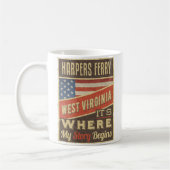 Harpers Ferry West Virginia Kaffeetasse (Links)
