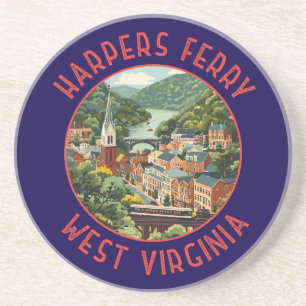 Harpers Ferry West Virginia Notleidender Kreis Getränkeuntersetzer