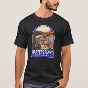 Harpers Ferry West Virginia Reise Kunst Vintage T-Shirt