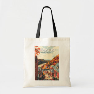 Harpers Ferry West Virginia Reise Kunst Vintage Tragetasche