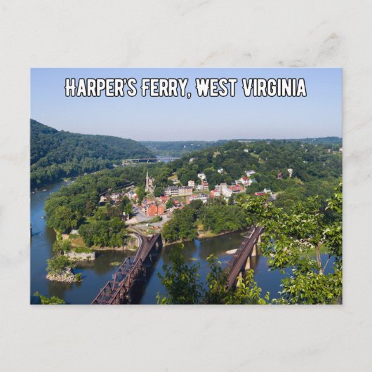 Harper's Ferry West Virginia Travel Postcard Postkarte (Vorderseite)