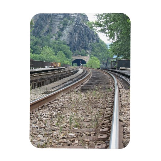 Harpers Ferry WV Railtracks Magnet (Vertikal)