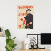 Harpers Magazine Vintag Front Cover Poster (Heimbüro)