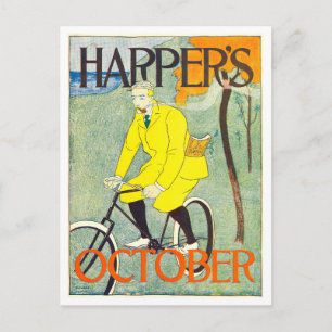 Harper's Titelblatt Oktober 1894 Postkarte