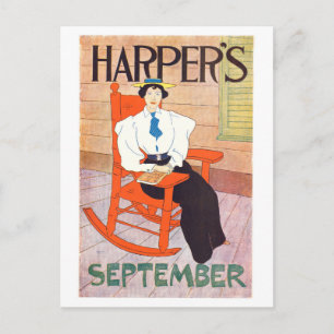 Harper's Titelblatt September 1894 Postkarte