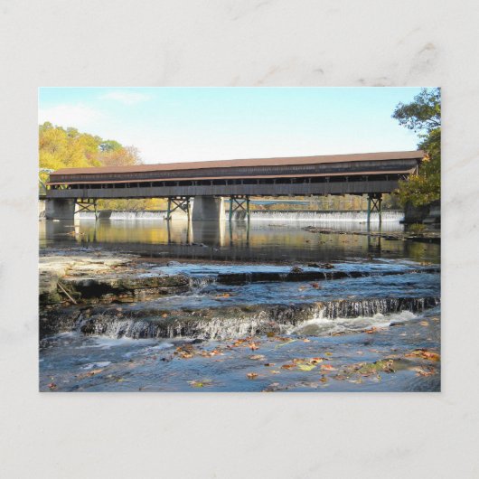 Harpersfield Covered Bridge Ashtabula Landkreis Oh Postkarte (Vorderseite)