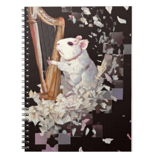 Harping Rat Notebook – Minimal Elegant Cover Notizblock (Vorderseite)