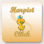 Harpist Chick Untersetzer (Vorderseite)
