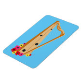 Harpist Floral Harp Hübsch Magnet (Linke Seite)