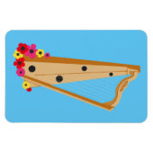 Harpist Floral Harp Hübsch Magnet (Horizontal)