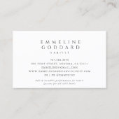 Harpist Harp Musician Teacher Visitenkarte (Rückseite)