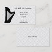 Harpist-Visitenkarte Visitenkarte (Vorne/Hinten)