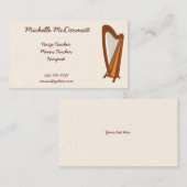 Harpist-Visitenkarte Visitenkarte (Vorne/Hinten)