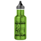 Harpsichord Happy Place Water Flasche Edelstahlflasche (Rechts)