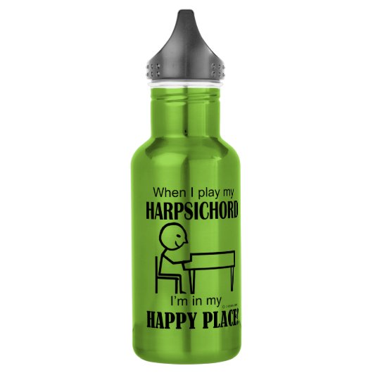 Harpsichord Happy Place Water Flasche Edelstahlflasche (Links)