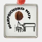 Harpsichord Nut Ornament Aus Metall (Vorne)