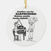 Harpsichord Zombie Explode Keramik Ornament (Vorne)