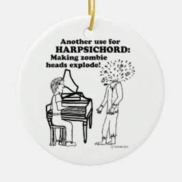 Harpsichord Zombie Explode Keramik Ornament