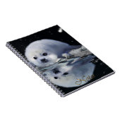 Harpsiegel, Aurora & Ice Floß Wildlife Notebook Notizblock (Rechte Seite)