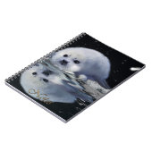 Harpsiegel, Aurora & Ice Floß Wildlife Notebook Notizblock (Linke Seite)