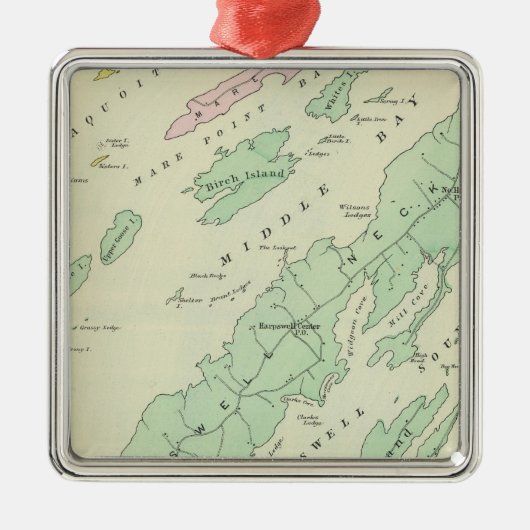 Harpswell, angrenzende Inseln Ornament Aus Metall (Vorne)