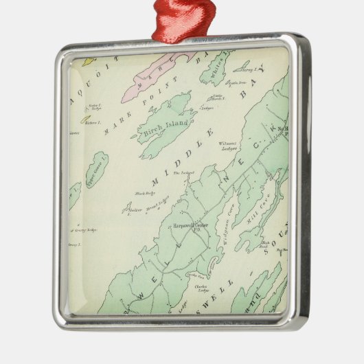 Harpswell, angrenzende Inseln Ornament Aus Metall (Links)