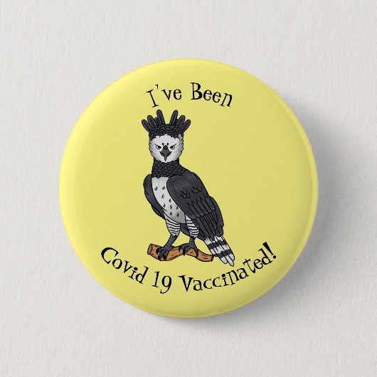 Harpy-Adler-Cartoon Button (Vorderseite)