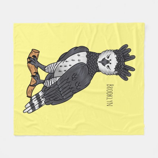 Harpy-Adler-Cartoon Fleecedecke (Vorderseite (Horizontal))