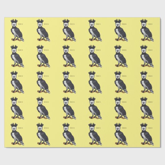 Harpy-Adler-Cartoon Geschenkpapier (Flach)