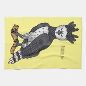 Harpy-Adler-Cartoon Geschirrtuch (Horizontal)