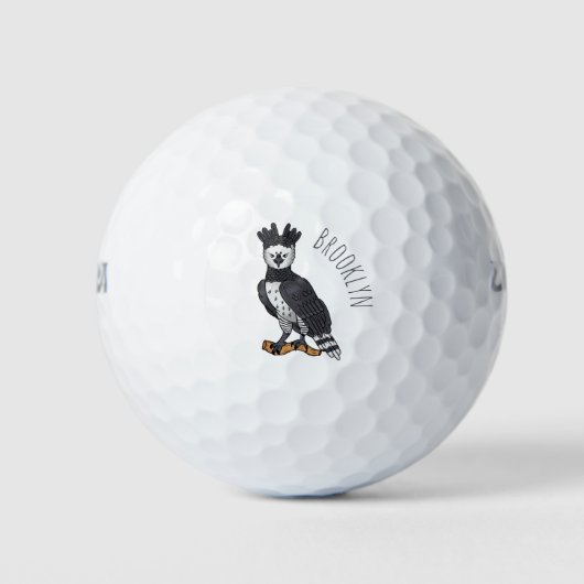 Harpy-Adler-Cartoon Golfball (Vorderseite)