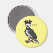 Harpy-Adler-Cartoon Magnet (Vorderseite/Rückseite)