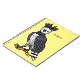 Harpy-Adler-Cartoon Notizblock (Linke Seite)