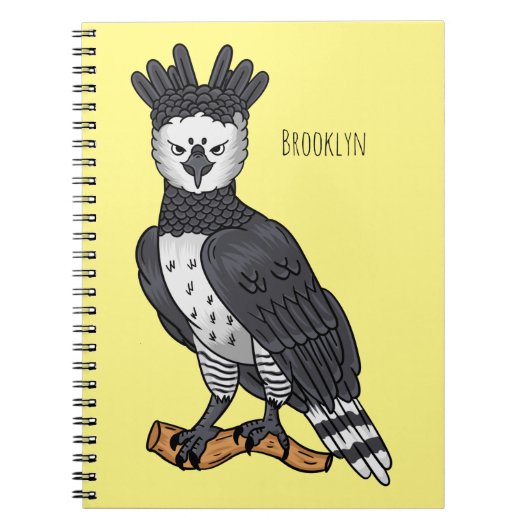Harpy-Adler-Cartoon Notizblock (Vorderseite)