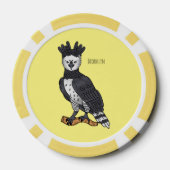 Harpy-Adler-Cartoon Pokerchips (Rückseite)
