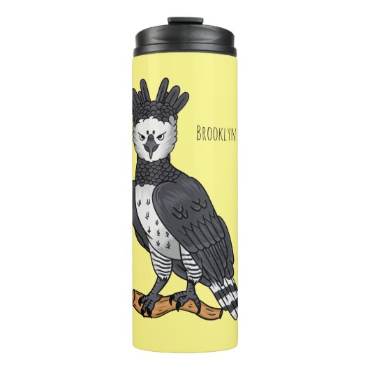 Harpy-Adler-Cartoon Thermosbecher (Vorderseite)