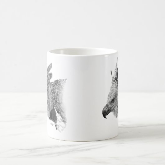 Harpy-Adler-Zeichnen Kaffeetasse (Mittel)