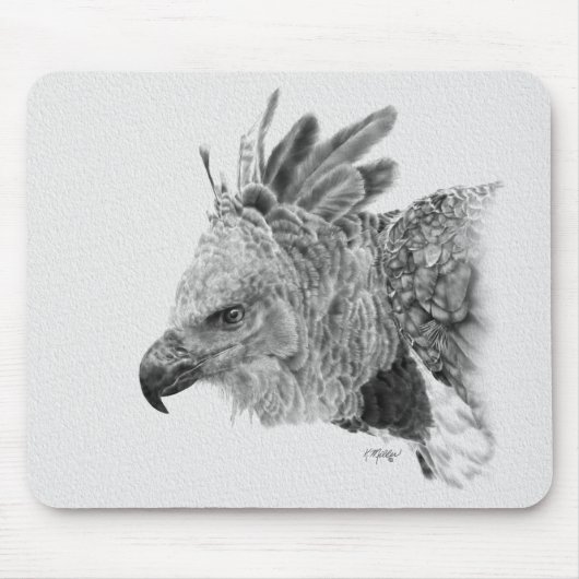 Harpy-Adler-Zeichnen Mousepad (Vorne)