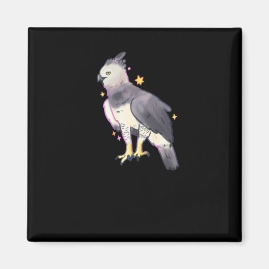 Harpy Eagle Art Sticker Magnet (Vorne)