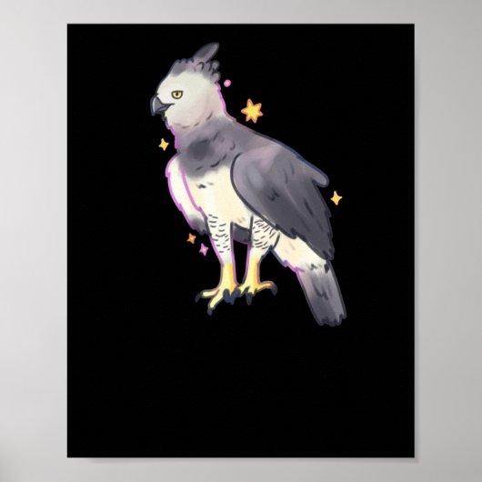 Harpy Eagle Art Sticker Poster (Vorne)