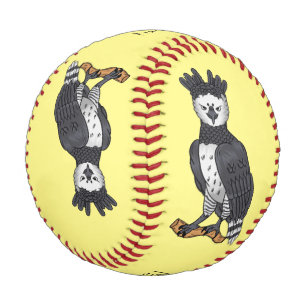 Harpy eagle cartoon illustration baseball